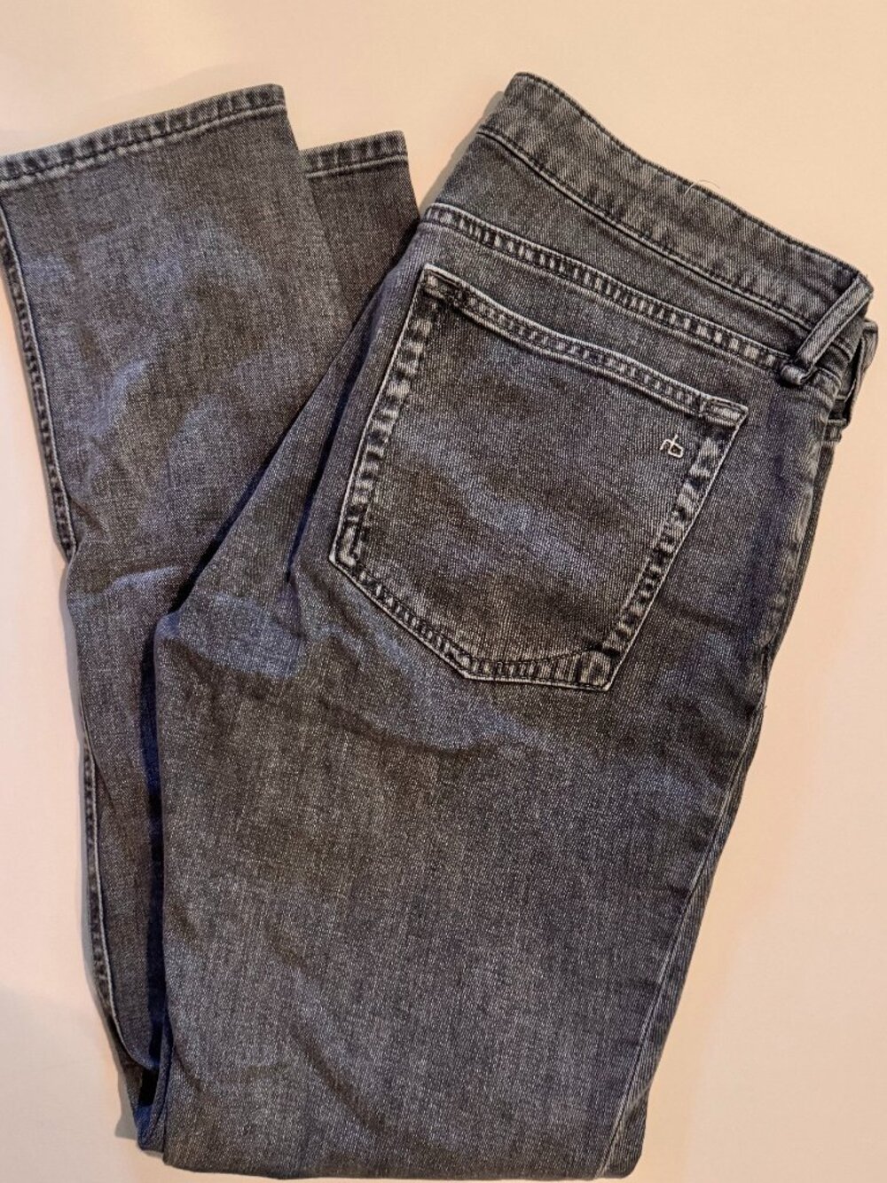Rag & Bone, Dre low rise Slim Boyfriend, Grey, Size 29